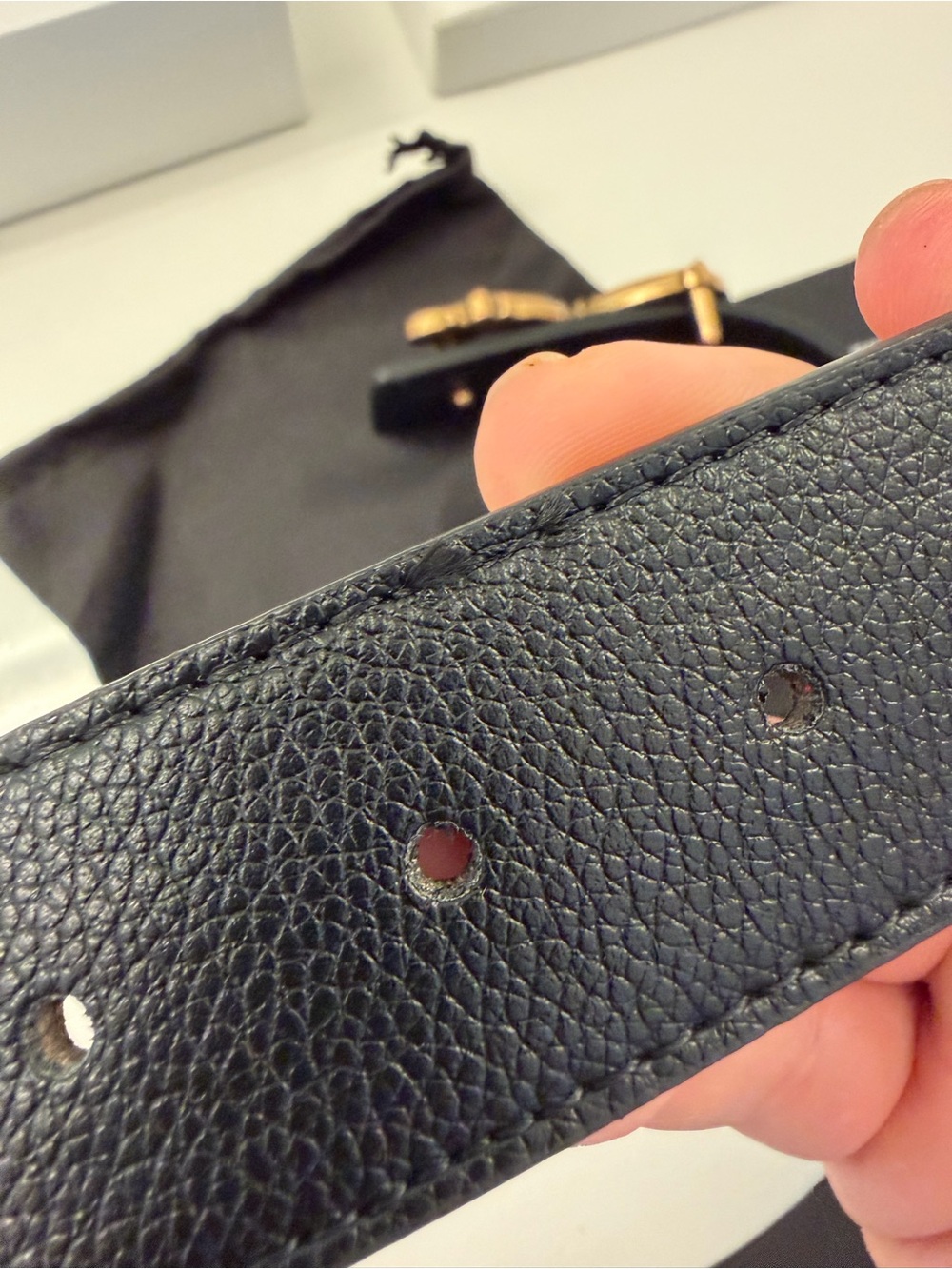 Dolce & Gabbana D&G Black Leather Ornate DG Buckle Belt - Picture 7 of 8